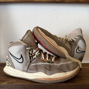 Nike Kyrie Infinity Leopard Camo Sneakers Youth 6.5Y Basketball Shoes DD0334-006
